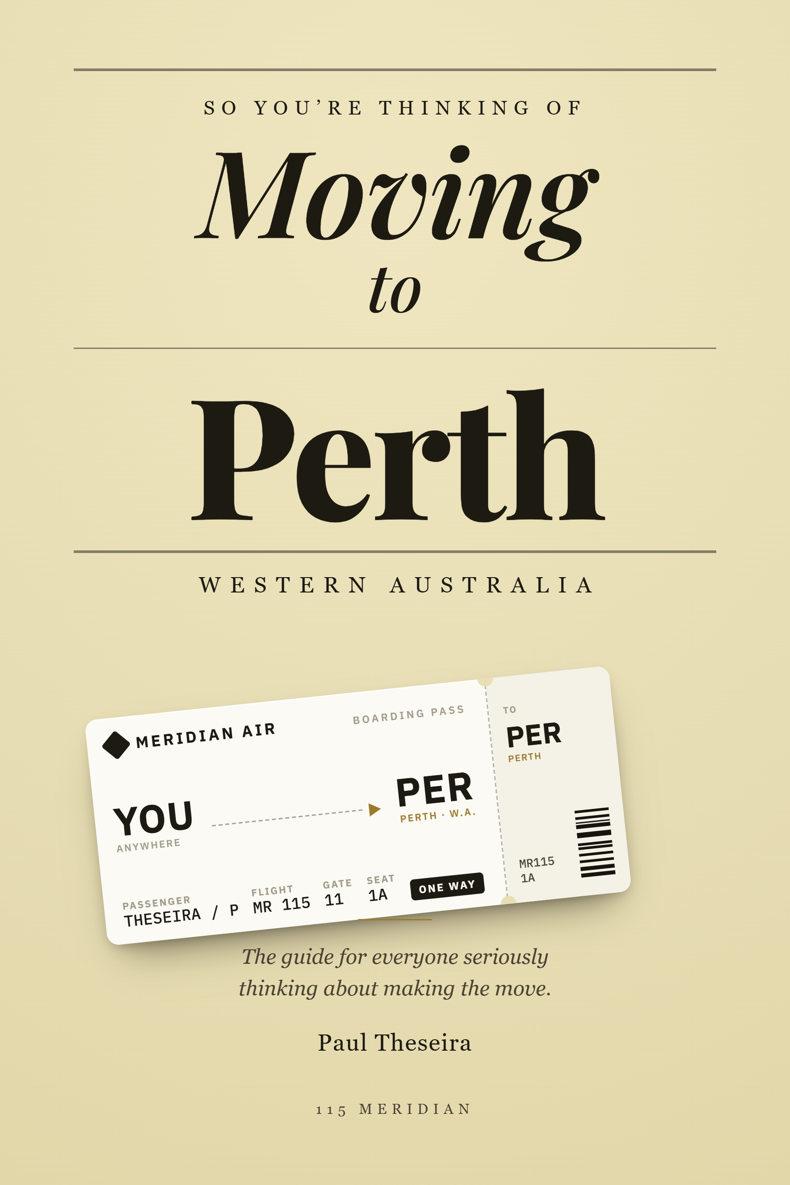 Cover of So You're Thinking of Moving to Perth, Western Australia